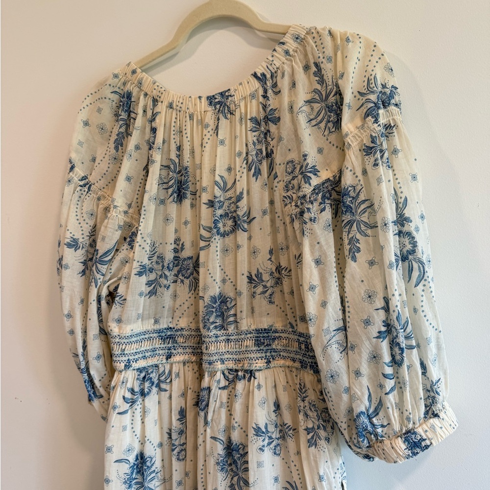 Free People Golden Hour Blue Floral Maxi Dress - Picture 7 of 7